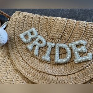 Natural Rattan BRIDE Bag- perfect for honeymoon!!